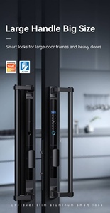 Ngoài trời không thấm nước cửa trượt thông minh khóa cửa với IP68 xử lý Wifi tuya vân tay cổng khóa cho nhôm cửa kính khóa - Product Image 3