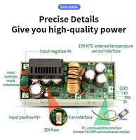 Regulator Tegangan 20A 1200W, Modul Catu Daya DC yang Dapat Diatur, Konverter Tegangan, Penstabil Tegangan