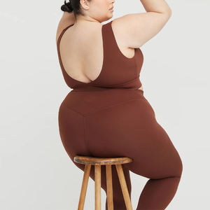 Sous-vêtements de yoga surdimensionnés <span class=keywords><strong>pour</strong></span> femmes, fitness, loisirs, grande taille, vêtements de sport <span class=keywords><strong>pour</strong></span> personnes obèses, taille personnalisée - Product Image 3