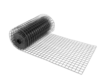 Rouleau de grillage soudé à mailles carrées de 1,5'' x 1,5'' en fil de fer 12,5 GA à haute résistance, recouvert de PVC, pour pièges à homards/pièges à poissons et clôtures