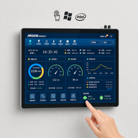 Özel 15.6 18.5 21.5 23.6 27 İnç Panel PC Endüstriyel Hepsi Bir Arada Bilgisayarlar LCD Windows/Linux/Android/Ubuntu Tablet PC RJ45