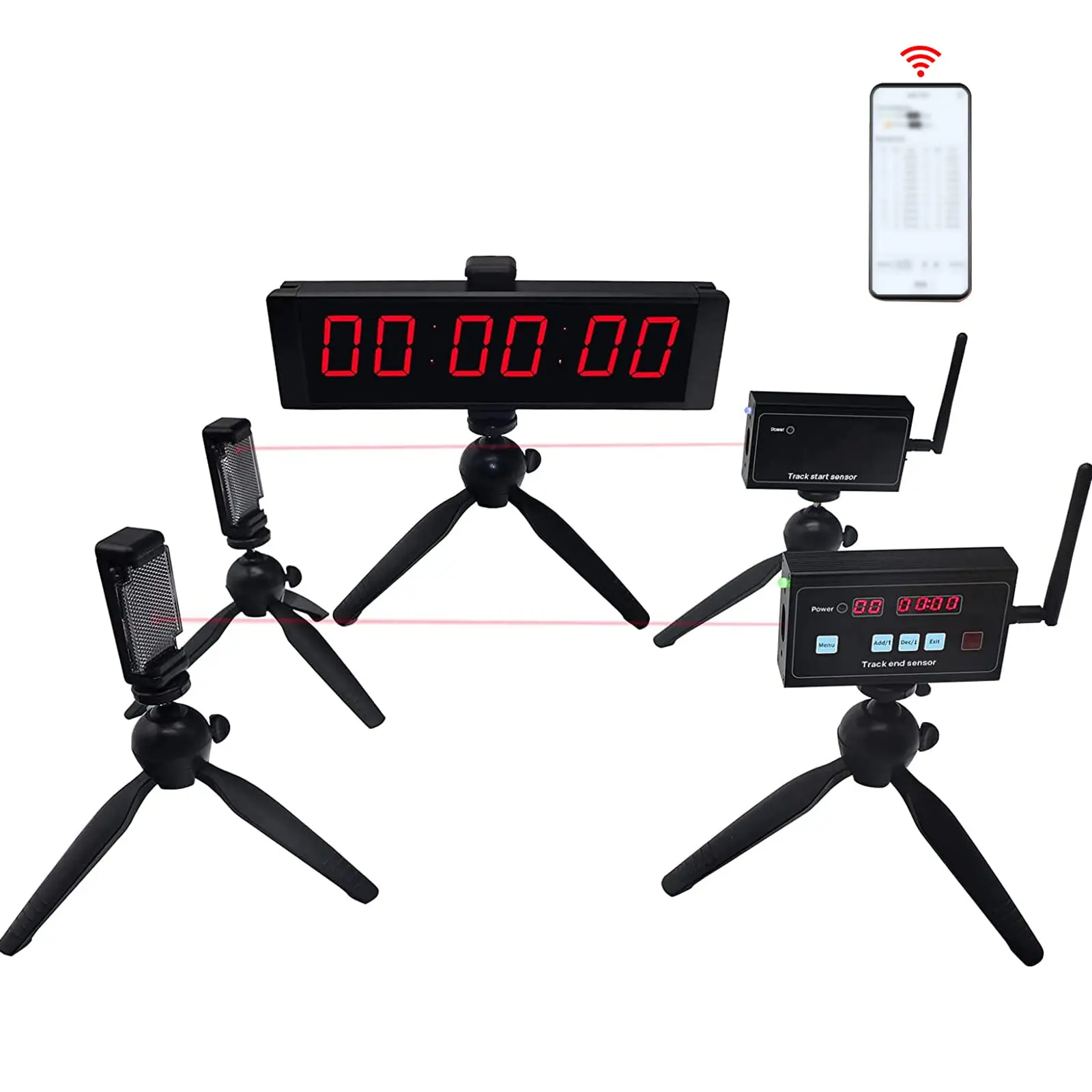 Lap Timer for Race Track Automatic Multilap Wireless Timers with Motorcycle Race High Precision Sports Timing System