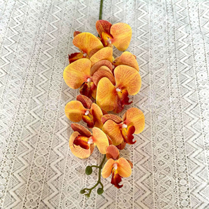 Orquídeas Phalaenopsis Artificiales en 3D, 9 Cabezas, 98 cm de Altura, Flores de Tela de Seda, Tallos de Orquídeas Artificiales Grandes para Decoración de Bodas y Hogar - Product Image 6