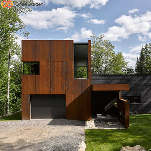 Modern Corten Steel Curtain Wall Cladding Waterproof Eco-Friendly Weather-Resistant Exterior <b>Panels</b> - Product Image 3