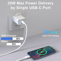 Düşük Fiyatlı PD 20W Hızlı Şarjlı Usb Duvar Şarj Cihazı İngiltere USB Duvar Şarj Cihazı Apple iPhone Telefonlar için