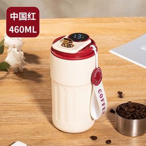 Vaso Térmico Personalizado de Acero Inoxidable de Doble Pared con Aislamiento al Vacío, Libre de BPA, con Pantalla Inteligente de Temperatura y Cuerda - Product Image 4