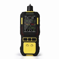 Analizador de Gases 6 en 1 con Bomba Integrada, Detector de Gases Industriales IP65 para CH4, O2, CO, H2S