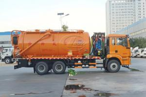 Shacman Combined Sewer Dredging Truck, Weichai 350HP, 22m³ Sewage Tank, High Pressure Jetting & Vacuum <b>Suction</b>. - Product Image 5