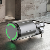 Cylindre de serrure intelligent étanche norme européenne en alliage de zinc, contrôle par application TTlock Tuya pour stockage de données cloud, taille ajustable