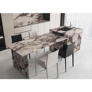 Table de salle à manger en pierre frittée de grande taille, très vendue, 1600*3200*12mm, plateau de table de luxe en dalles de pierre frittée - Product Image 3