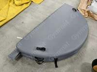 Couverture de piscine gonflable rigide pliable ronde pour piscine extérieure 6/8/9/10 pieds avec poignées pour jardin