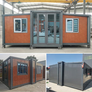 Maison conteneur en acier de 20 pieds, extension à double aile, 2 chambres avec salon et utilisation scolaire, installation rapide - Product Image 3