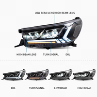 Nouveaux phares halogènes personnalisables, phares avant d'usine, mise à niveau des phares de voiture pour Toyota Hilux 2015-2020