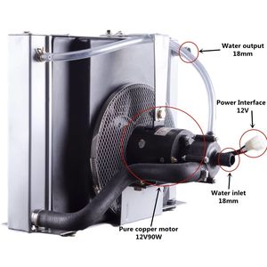 <span class=keywords><strong>Radiateur</strong></span> de réservoir d'eau électrique à recirculation automatique Installation facile <span class=keywords><strong>Radiateur</strong></span> de tracteur <span class=keywords><strong>Radiateur</strong></span> de <span class=keywords><strong>moto</strong></span> avec ventilateur - Product Image 6