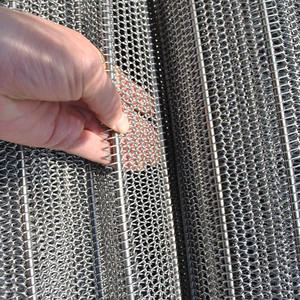 304 paslanmaz çelik Spiral tel örme kayış/zincir bağlantı örgülü konveyör bant/fırın pişirme örgü kemerleri - Product Image 2