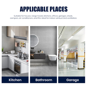 Lakeso Cache de ventilation pour sèche-linge, écran mural extérieur à capot et amortisseur, couvercle extérieur robuste pour <span class=keywords><strong>hotte</strong></span> de cuisine et évacuation d'air extérieure - Product Image 3