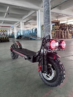 Scooter Eléctrico Todoterreno de 11 Pulgadas, Plegable, de Aleación de Aluminio, con Frenos de Disco Dobles y Suspensión Delantera/Trasera, Scooter Eléctrico para Adultos M1