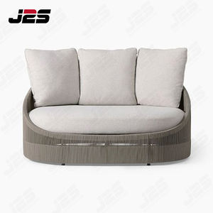 Chaise longue de plage extérieure de restaurant de luxe chaise longue de patio en teck blanc inclinable lit de repos rond pliant - Product Image 4