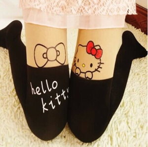 Japonés Harajuku estilo chica imprimir medias totoro Calcetines, medias lencería sexy transparente caliente - Product Image 6