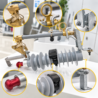Équipement de protection électrique extérieur MRCA-12 10 kV avec support isolé et assemblage combiné de parafoudre et de coupe-circuit