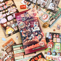 SIMNO 25 pages, livre d'autocollants de compilation de style japonais, autocollants esthétiques mignons pour scrapbooking, artisanat