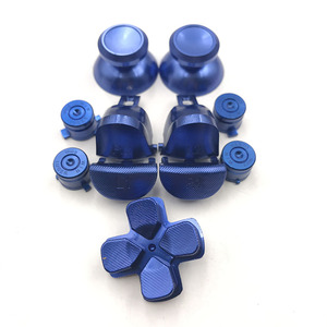 Đầy Đủ Kim Loại Bullet Nút Thumbsticks ABXY L1 R1 <span class=keywords><strong>L2</strong></span> <span class=keywords><strong>R2</strong></span> Dpad D-Pad Nhôm Kích Hoạt Nút Cho PS4 Điều Khiển jds-040 Jdm-040 - Product Image 6