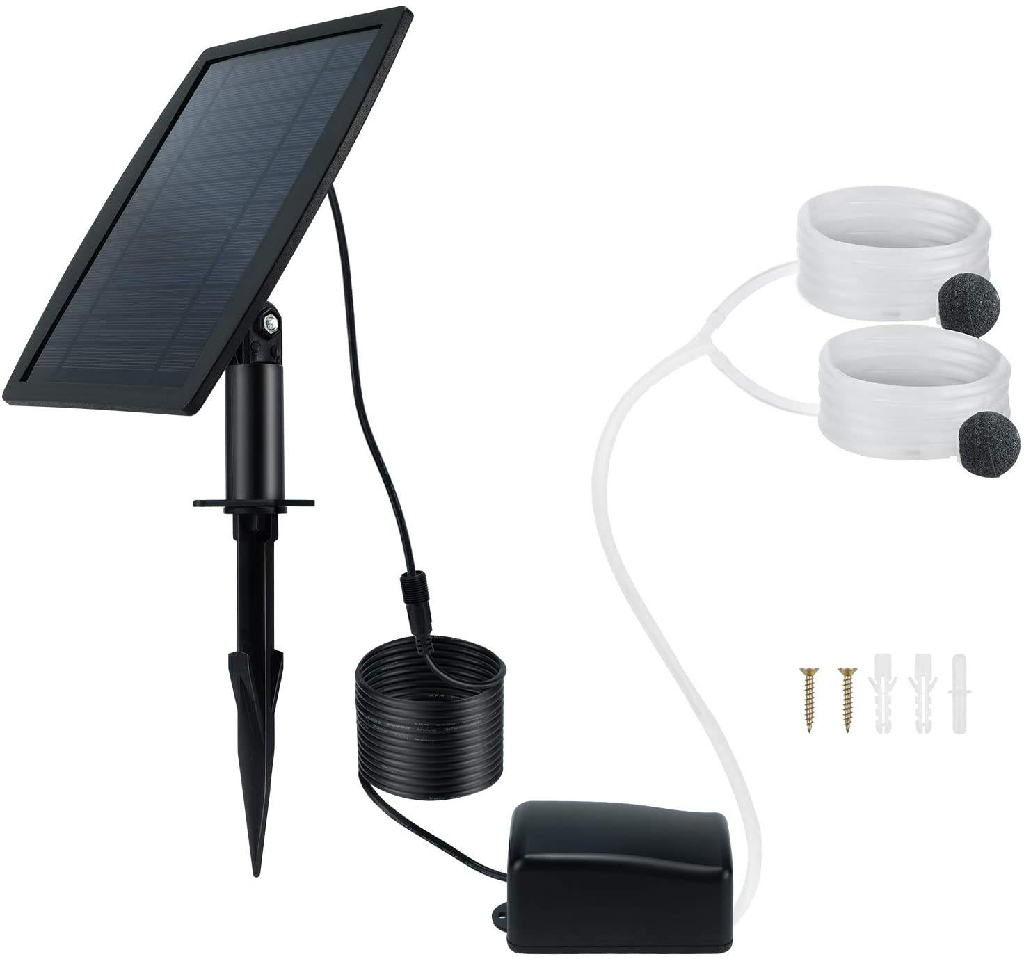 Ossigenatore Solare Per Acquario Andoer - 2W, Plug-in, Per Stagni E Pesci All'Aperto