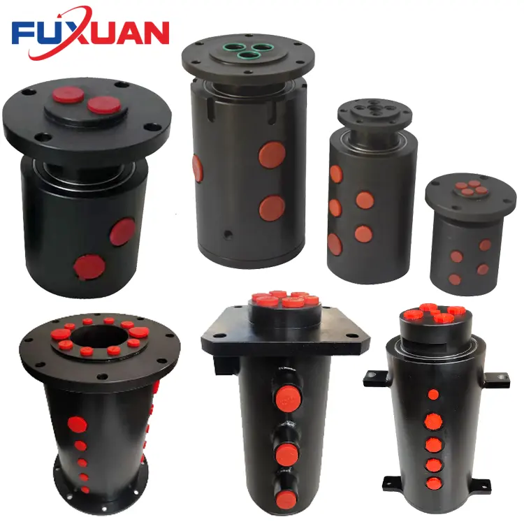 High tension hyperthermia Hydraulic oil water rotary union Threaded flange centre rotation conduit Multipass swivel joint