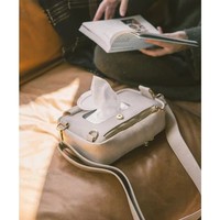 Sac à dos bandoulière en cuir PU de qualité supérieure, motif uni, résistant à l'eau, avec pochette pour couches et lingettes