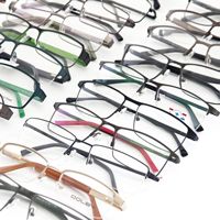 Monturas Ópticas Cuadradas de Metal Sólido Clásicas con Aro Completo para Gafas Graduadas Unisex - Venta al por Mayor con Entrega Rápida