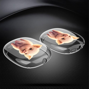 Coque souple de luxe pour animaux de compagnie pour casque <span class=keywords><strong>AirPods</strong></span> <span class=keywords><strong>Max</strong></span> Matériau TPU transparent pour chien et chat - Product Image 4