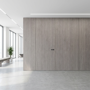 <span class=keywords><strong>Porte</strong></span> de chambre <span class=keywords><strong>acoustique</strong></span> invisible professionnelle 46 dB, étanche et anti-humidité, recouverte de vinyle, pour bâtiments haut de gamme - Product Image 2