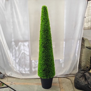 Wholesale Outdoor Decoration UV Resistant Grass Bonsai Large Plant <strong>Artificial</strong> Boxwood <strong>Topiary</strong> Spiral <strong>Tree</strong> - Product Image 5