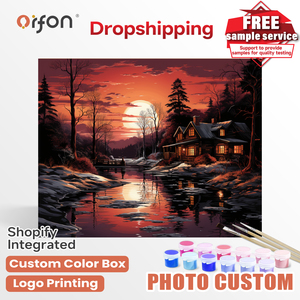 Kit de <span class=keywords><strong>peinture</strong></span> par numéros ORFON pour débutants en dropshipping, <span class=keywords><strong>peinture</strong></span> acrylique en gros, art et <span class=keywords><strong>peinture</strong></span> littéraire - Product Image 1