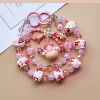 Llavero Decorativo con Cuentas Pintadas a Mano, Colorido y Lindo, para Bolsos, Teléfonos Móviles y Accesorios
