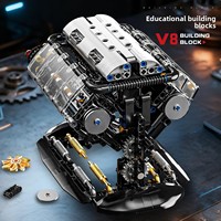 NOUVEAU 3101 Mini Blocs de Construction Moteur Mécanique en Plastique 40 Pièces Voiture de Course Tendance Jouet d'Assemblage à Collectionner Cadeau Garçons