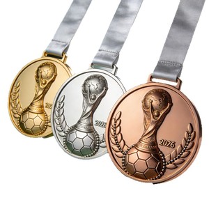 Medalla Personalizada con Logotipo para la Copa Mundial de Fútbol 2026, Diseño de la Copa Hércules, Premios Metálicos en Oro/Plata/Bronce para Ceremonias de Entrega de Premios - Product Image 1
