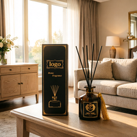 Diffuseur de parfum d'ambiance de luxe pour la maison, ensemble d'huiles essentielles écologiques, design carré, sans flamme, parfum longue durée, 50 ml