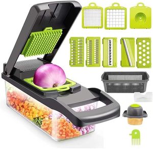 Kitchen Multifunctional Vegetable Cutter Household Dicer Cucumber Scrubber <b>Potato</b> Slicer Shredder - Product Image 1