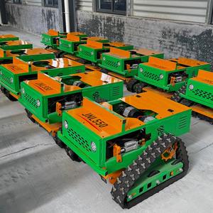 12V Tracked Remote Control Rotary <b>Mower</b>, 12in 139cc, for Slope & Uneven Terrain, <b>Small</b> Farm Use - Product Image 1