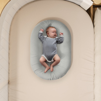 Boori Hypoallergénique Non Toxique Bébé Literie Sommeil Sain Chaise Longue Airflow Matelas 840x520x120mm Ovale Lit Chambre Lavable
