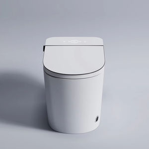 MONDI MD711 WC Intelligente Moderno Nero Bianco a Pavimento con Scarico a P e S, Telecomando, Riscaldamento Istantaneo, Doppio Scarico per Hotel e Scuole - Product Image 2