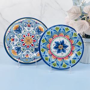 Op Maat Gemaakte Melamine Serviesgoed Fabrikant Onbreekbaar Sticker Schotel Herbruikbare Plastic Diner Melamine Plaat - Product Image 1