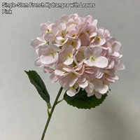 HGA Vente en gros de fleurs artificielles en soie rose clair, à tige unique, pour la décoration de réceptions de mariage, de dîners et de fêtes