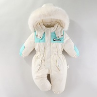 Combinaison de ski personnalisée pour bébé combinaison pour enfants combinaison rampante barboteuses chaudes épaisses pour l'hiver pour nouveau-né vêtements rembourrés en coton pour bébé