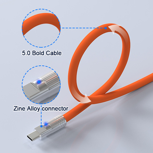 สายชาร์จเร็วแบบใหม่มาแรง สายเคเบิล Tipo C 120w 6A ชาร์จเร็วสุดๆ สายโลหะผสมสังกะสี USB C สำหรับ iPhone และ Android - Product Image 3