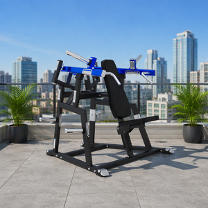 Máquina de gimnasio comercial para press de hombros de pie y press de pecho con carga de placas para culturismo - Product Image 1
