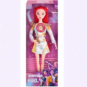 Горячая распродажа: Кукла K-pop Demon Hunters, 11,5 дюймов, 11 подвижных суставов, с цветной LED-подсветкой, музыкой, песнями, тематическими оружием и аксессуарами - Product Image 5