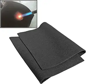 Heat Resistant up to 1800 degrees Pre-oxidised Fiber Fireproof Mat Welding Fire Blanket For Glass Blowing Auto Body Repair