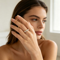 Bague en argent sterling 925 plaqué or 18 carats avec zircon cubique brillant en forme de cœur pour femme, bijoux, bague en zircon cubique en forme de cœur